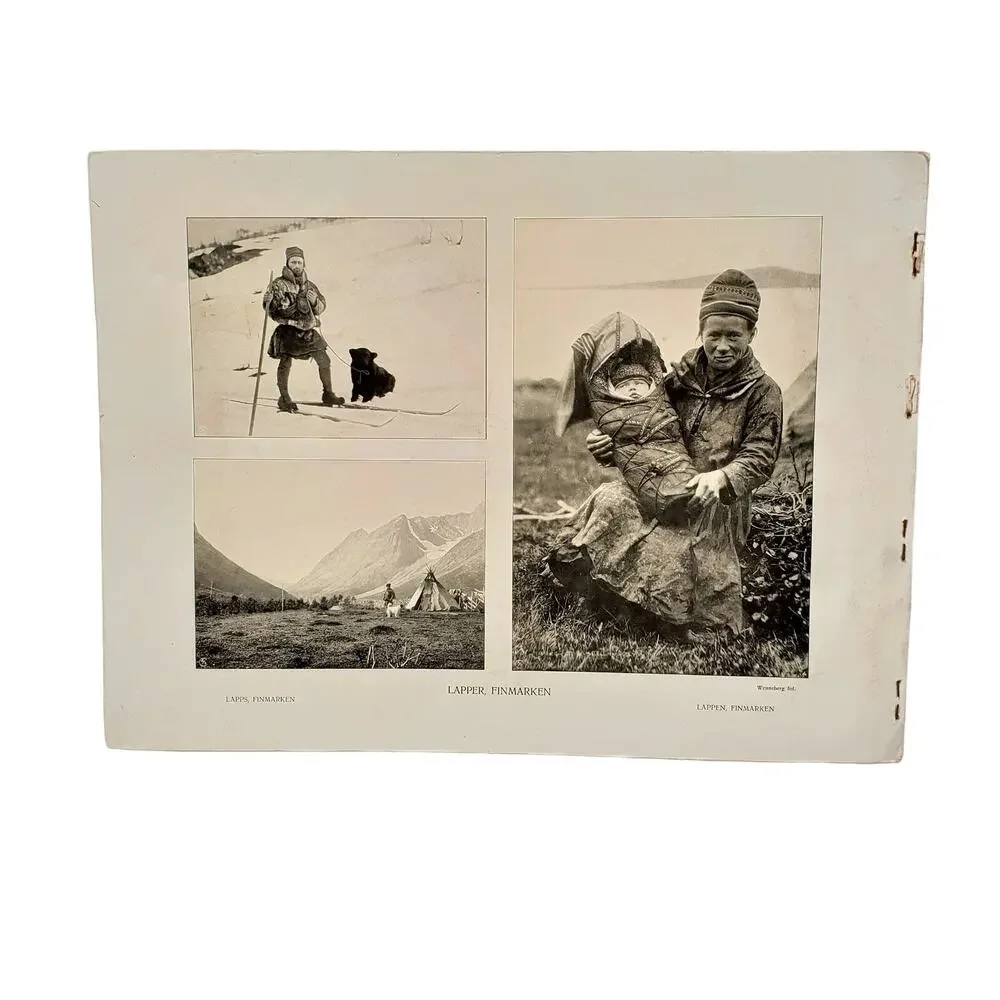 NORGE Norwegian Photos by Mittet & Co RARE 1913 Bookblock Tourist Photo Book